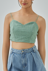 Celesta Floral Lace Textured Camisole