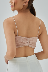 Celesta Floral Lace Textured Camisole