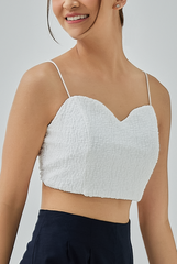 Celesta Floral Lace Textured Camisole