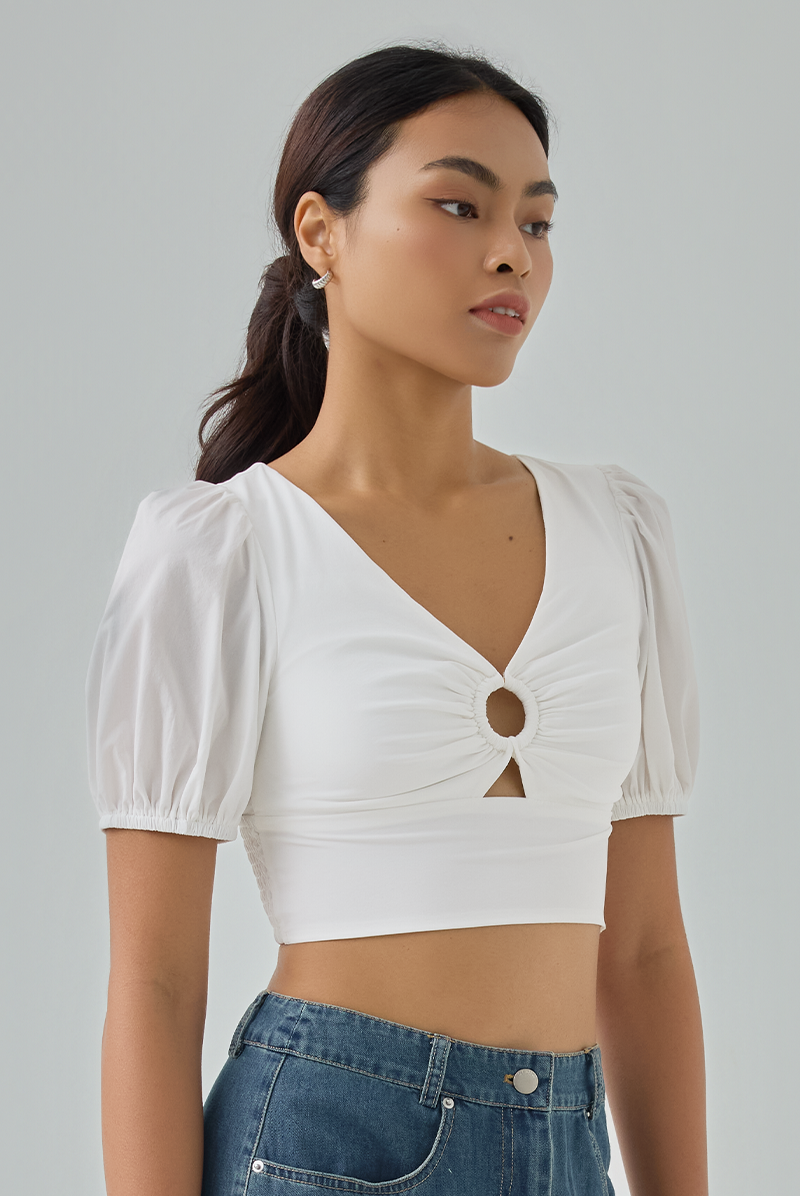 Ferryn Ring Detail Crop Top