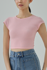 Miley Waffle Knit Crop Top