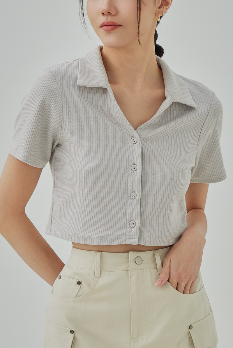 Kyrie Ribbed Knit Crop Top