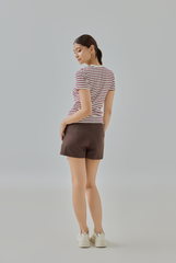 Cherry Classic Striped Knit Tee
