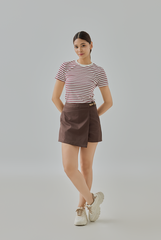 Cherry Classic Striped Knit Tee