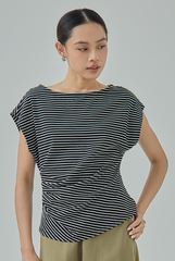 Milena Striped Cap Sleeve Top