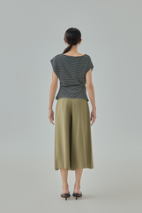 Milena Striped Cap Sleeve Top