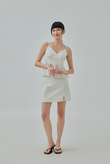 [B1F1] Katniss Polka Dots Peplum Top
