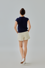 Scottie Johnny Collar Knit Top