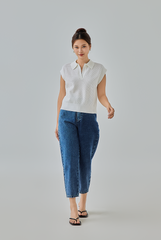 Scottie Johnny Collar Knit Top