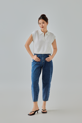 Scottie Johnny Collar Knit Top