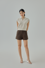 Scottie Johnny Collar Knit Top