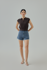 Scottie Johnny Collar Knit Top