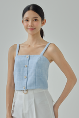 Serene Tweed Top