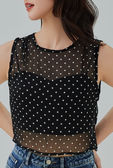 Zahra Polka Dots Layering Top