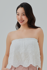 Baylee Embroidered Tube Top