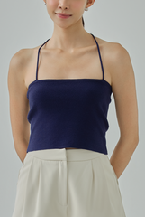 Brily Knitted Halter Tube Top