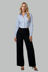 Ivy Striped Cropped Shirt