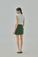 Alodie Front Tie Sleeveless Shirt
