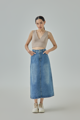 Bae Padded V-Neck Crop Top