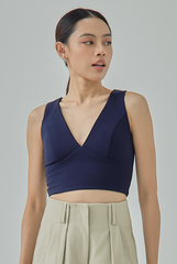 Bae Padded V-Neck Crop Top