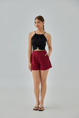 Ferryn Drawstring Halter Neck Top