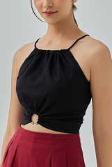 Ferryn Drawstring Halter Neck Top