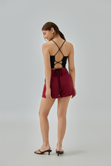 Ferryn Drawstring Halter Neck Top