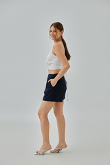 Ferryn Drawstring Halter Neck Top