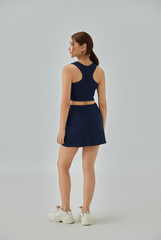 Alyssa Denim Jersey Racerback Top