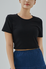 Acadia Open Back Cropped Tee