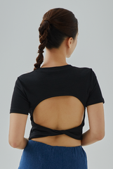 Acadia Open Back Cropped Tee
