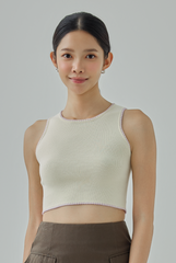 Liz Contrast Knit Tank Top