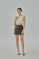 Liz Contrast Knit Tank Top