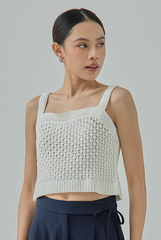 Dana Square Neck Knit Top