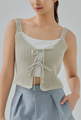 Ella Knitted Tie Vest Top