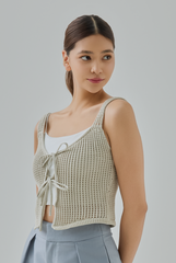 Ella Knitted Tie Vest Top
