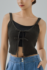 Ella Knitted Tie Vest Top