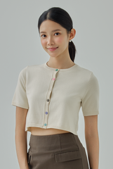 Brily Knitted Button-Up Top
