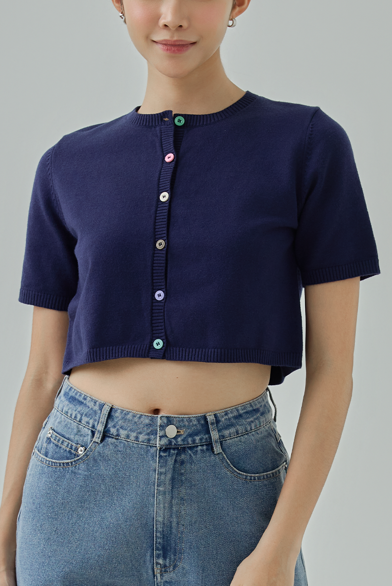 Brily Knitted Button-Up Top