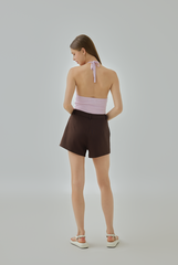 Chloelle Halter Knit Crop Top