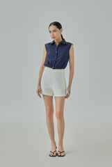 Elisa Eyelet Crop Blouse