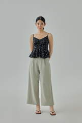 Baily Padded Printed Fit And Flare Top