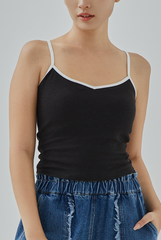 Leanda Contrast Binding Knit Top