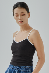 Leanda Contrast Binding Knit Top