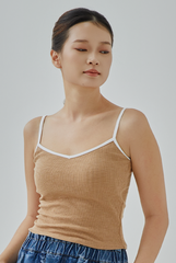 Leanda Contrast Binding Knit Top