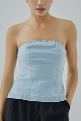 Lita Denim Tube Top