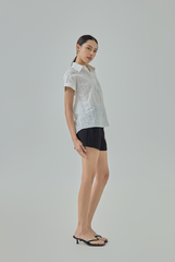 Vera Eyelet Collared Blouse