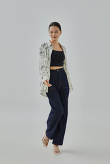 Deirdre Watercolor Button-Up Shirt