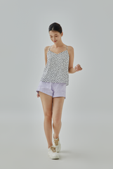 Chérie Textured Heart Print Camisole