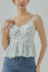 Baily Padded Printed Fit And Flare Top